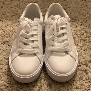 Nine West White Sneakers - Size 7.5 - Worn Once Like New